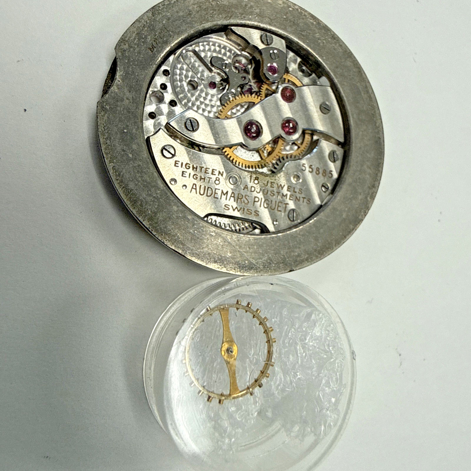 Audemars Piguet 18j Movement And Movement Ring.