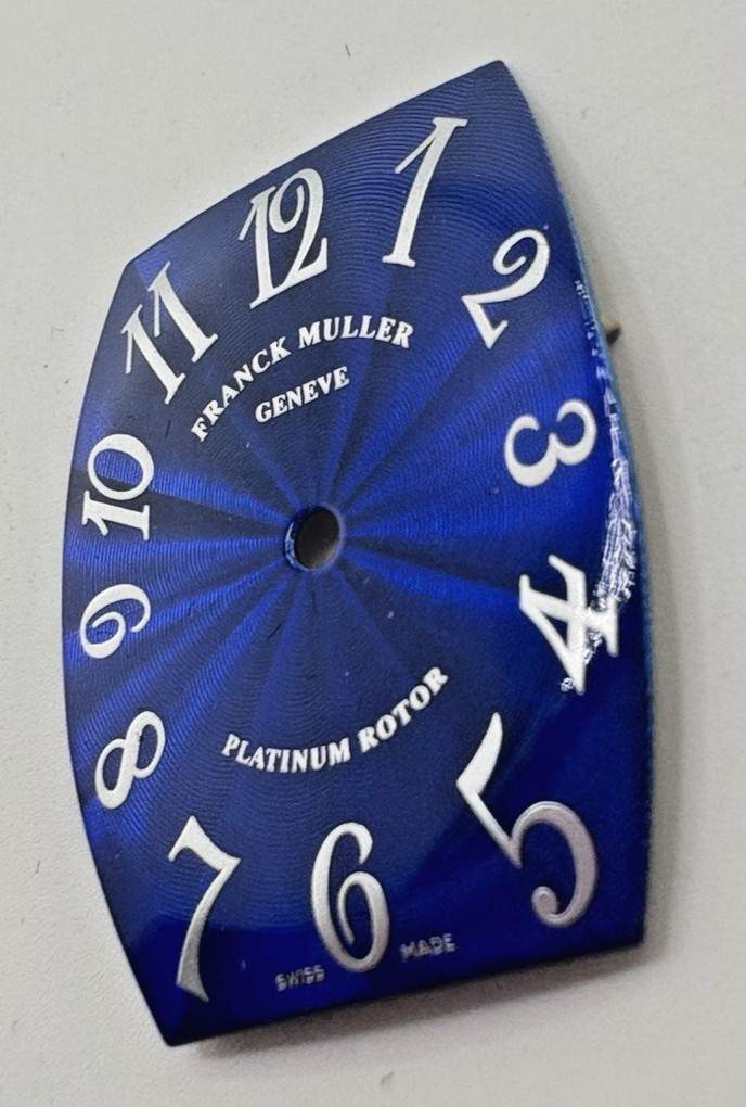 Franck Muller Tonneau Curvex Platinum Rotor 2852SC FO Blue Dial