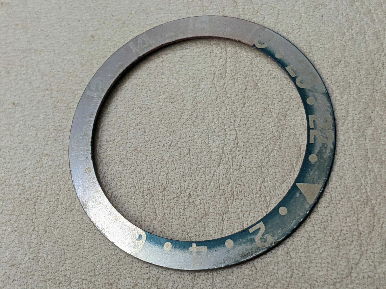 Vintage Rolex GMT 1675 Super Fat Font Faded Sky Blue/Ghost Salmon Bezel Insert