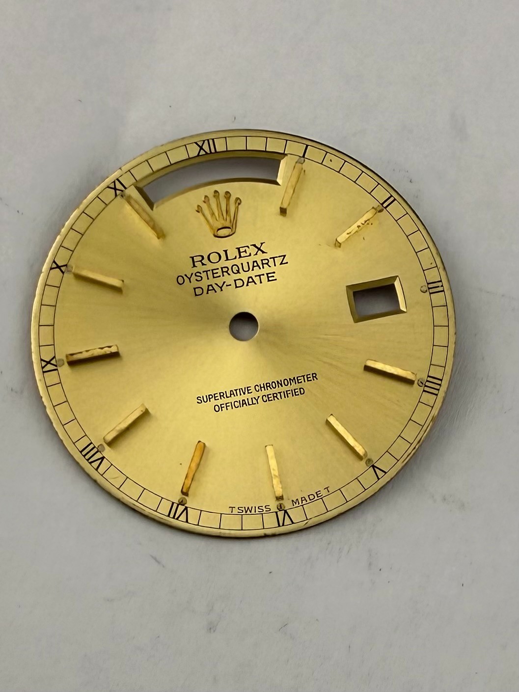 Rolex Day-Date Oyster Quartz Champagne Stick marker dial (Fair Condition)