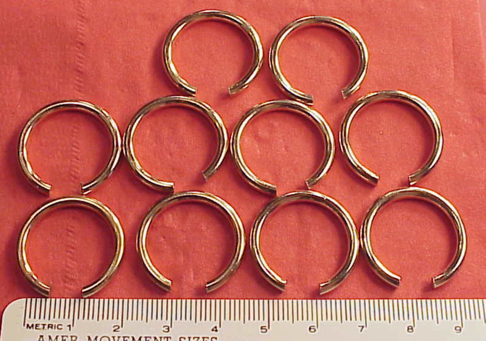 18 Size Pocket Watch Bows 14k Rose Hamilton Plate 10 PIECES in This Listing