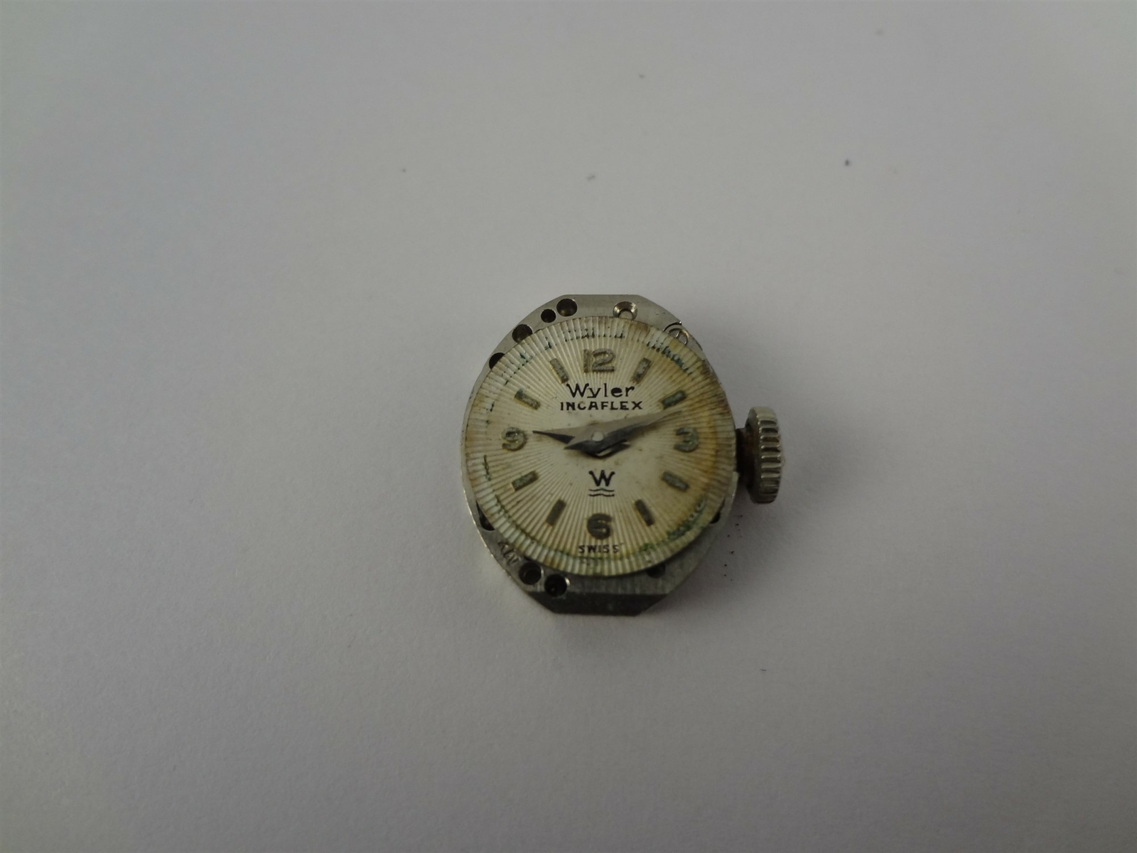 Wyler Incaflex Cal. WL11 17J Manual Ladies Watch Movement W/ Dial For Parts