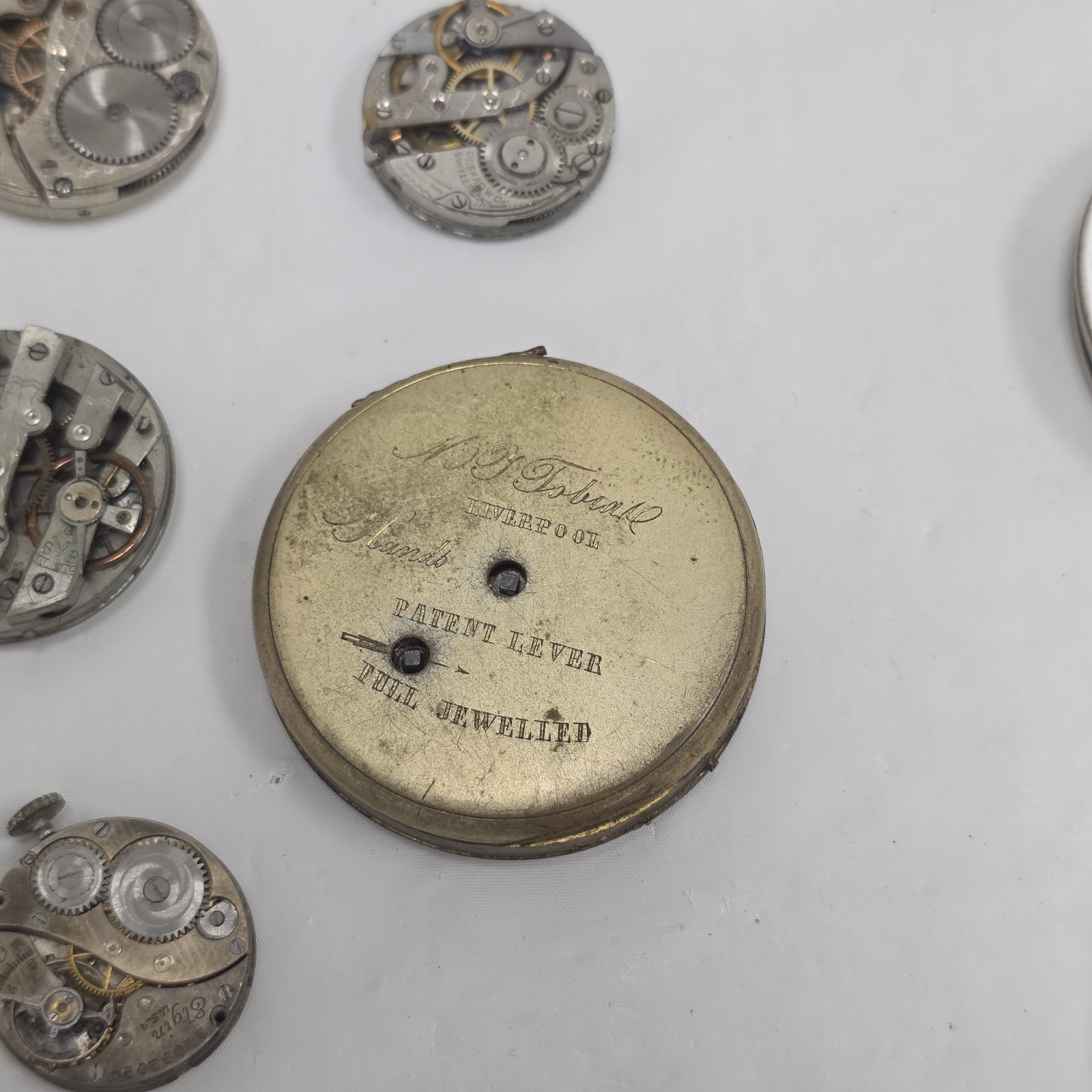 Lot Watch Movement Parts Elgin Avalon Vivid Waltham Variety Mechanical AS-IS
