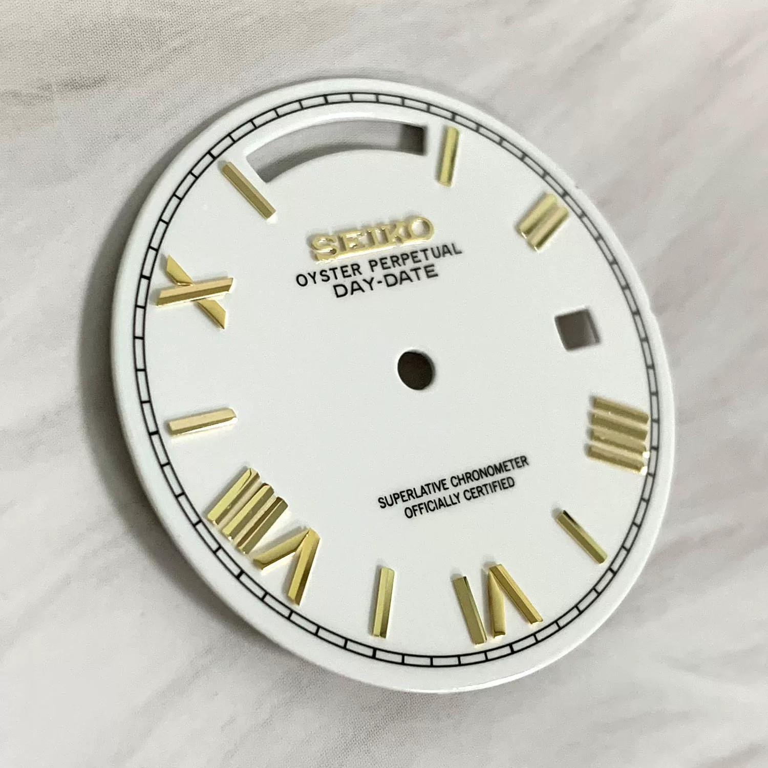 31mm No Luminous Watch Dial Double Calendar For 8285 Movement Watch Accessories