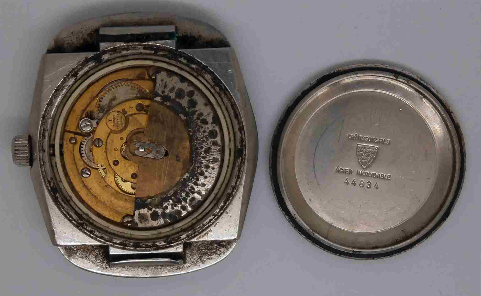 VTG TISSOT SEASTAR Steel Watch. Ref: 44834. Cal: 2481. For Service
