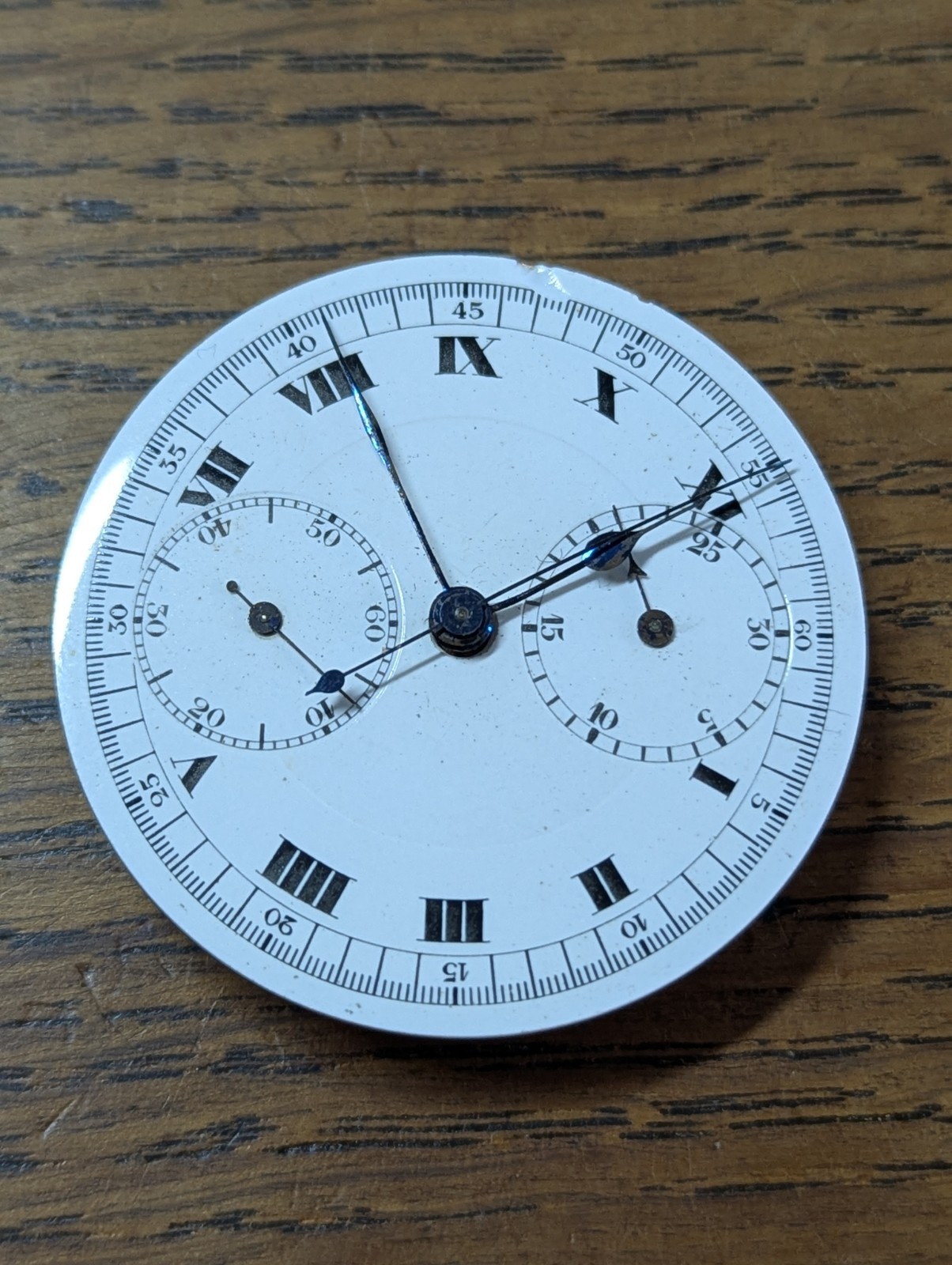 Chronograph Pocket Watch Movement/Dial/Hands Good Balance #S243