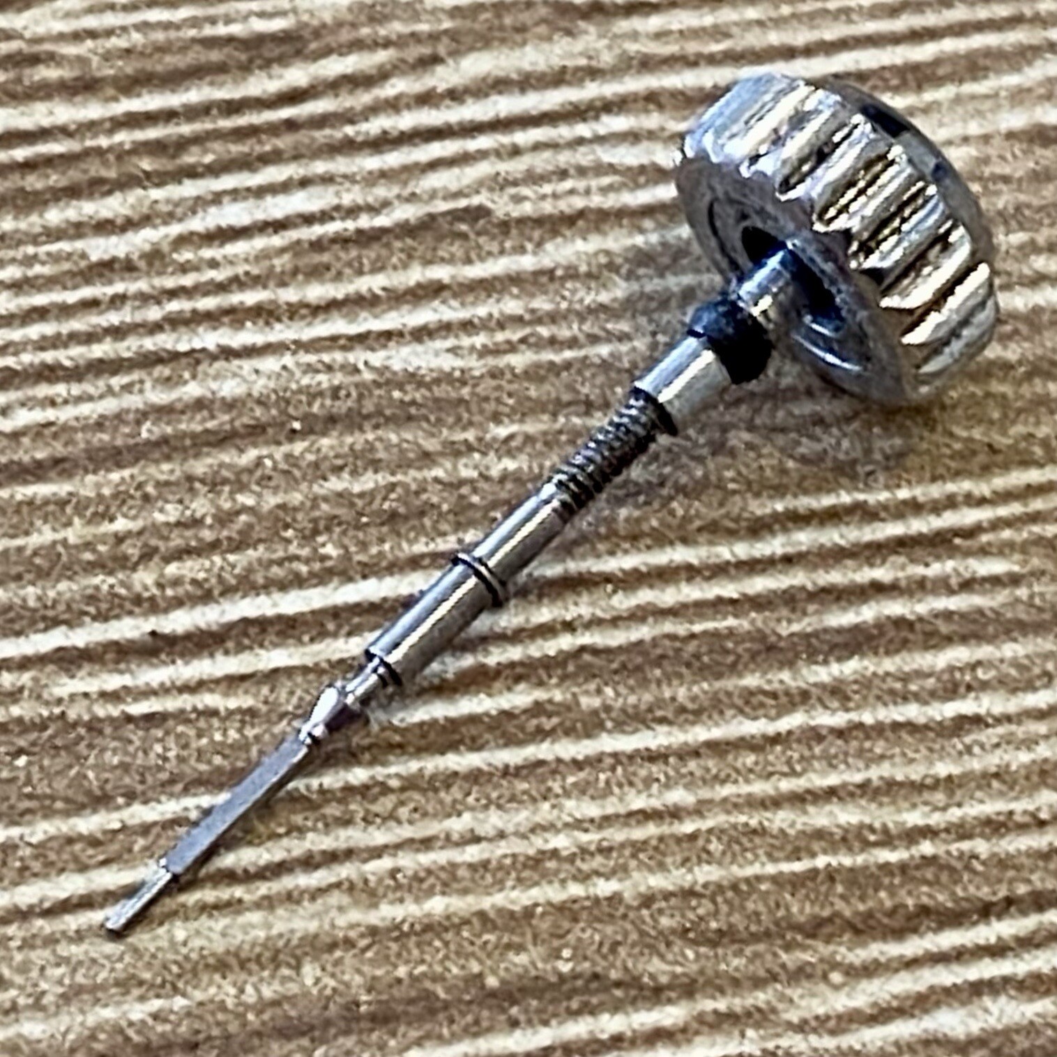 6mm x 3.1mm Crown & Stem Winder For 7T92 Crown Wired Alba Chronograph 7T92-OEBO