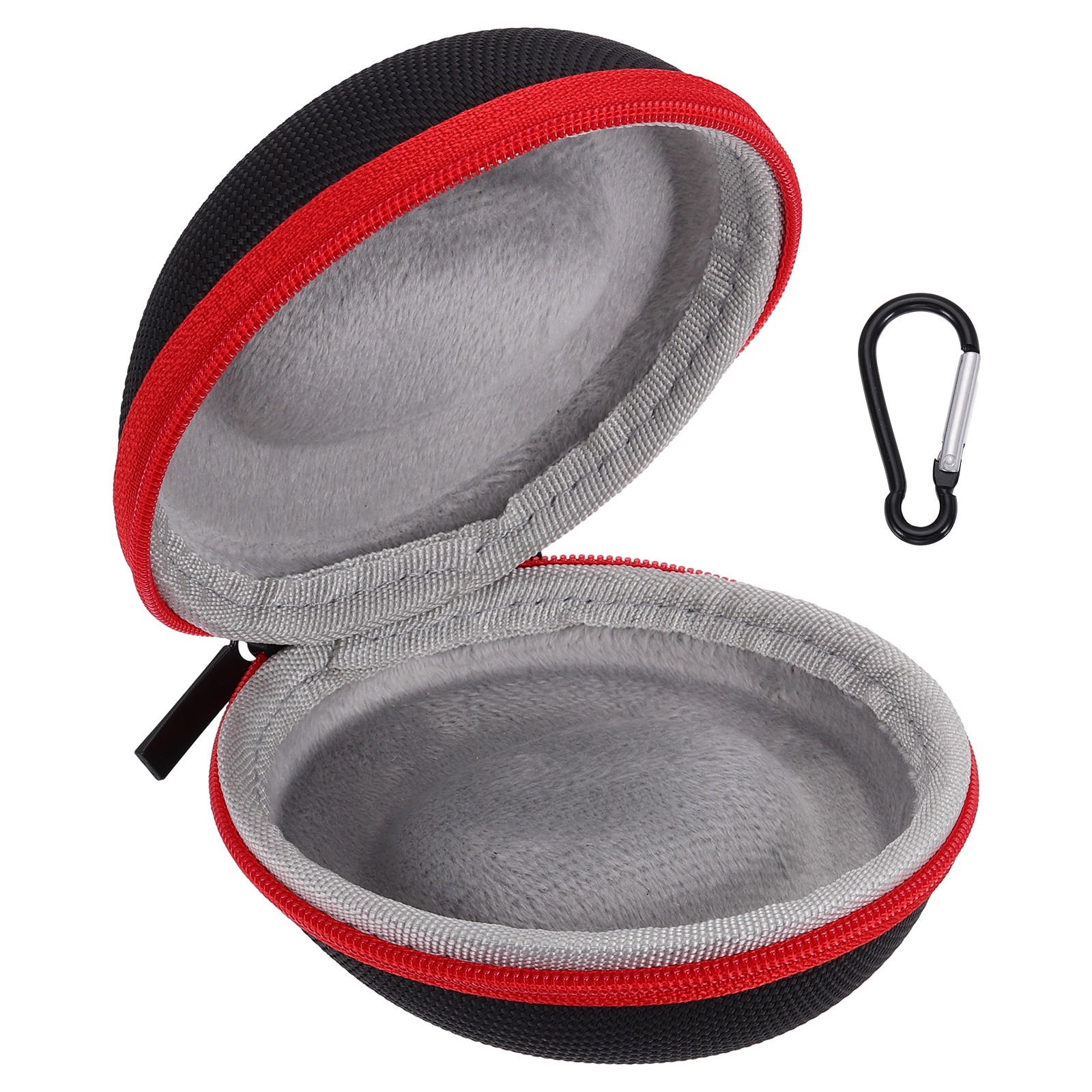 Watch Travel Case 1 Red Slot Oxford Watch Storage Box Up to 50mm / 2 Inch, Black