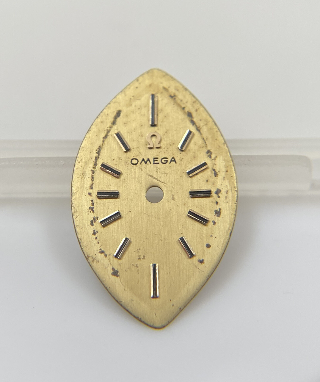 Original Vintage Omega Cal. 484 Gold 13.3mm X 21.3mm Diamond Shaped Watch Dial