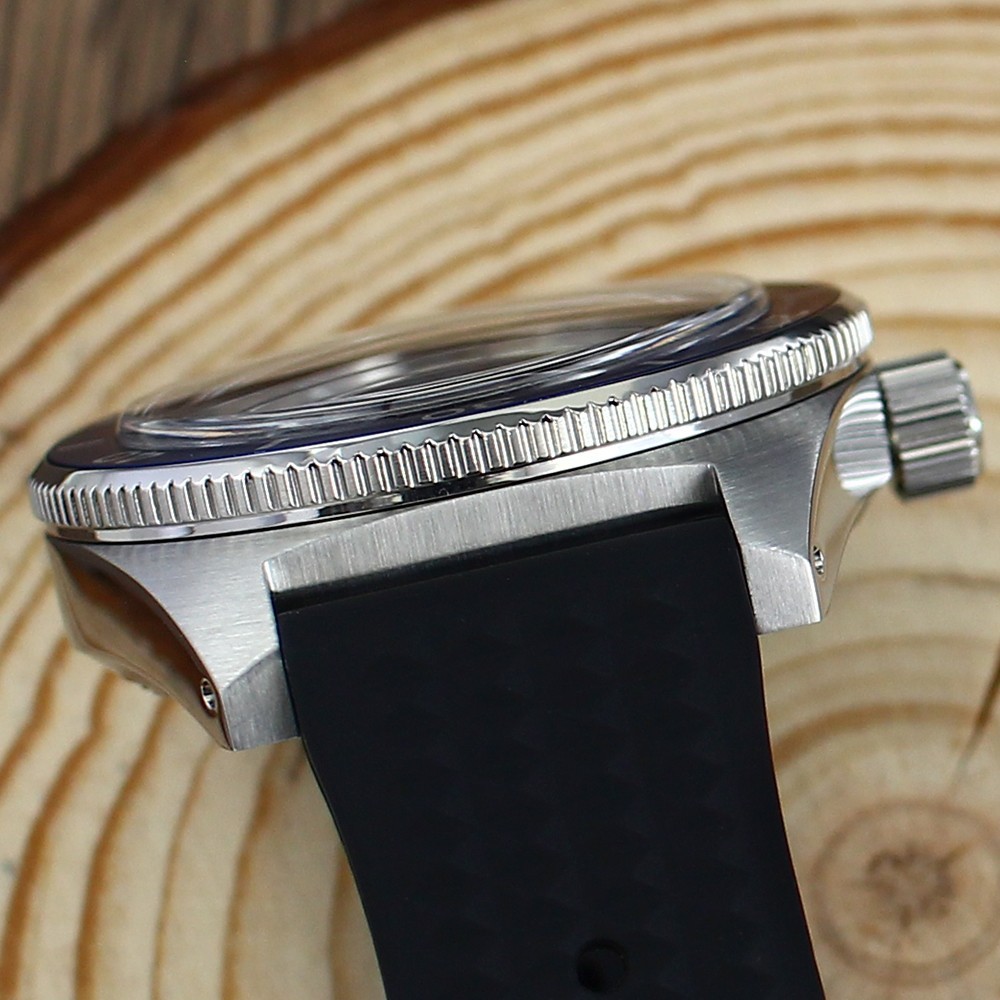 40mm Watch Case Strap Modify Seiko 62MAS Mod Steel Sapphire For NH35 34 NH36 38