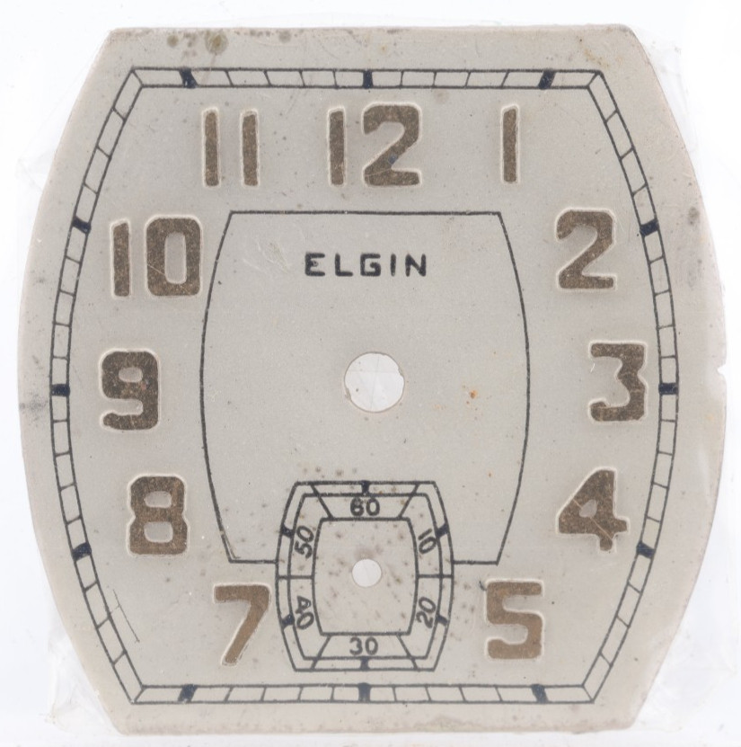 ELGIN ART DECO NOS WRIST WATCH DIAL 26.75×26.8mm (KX)