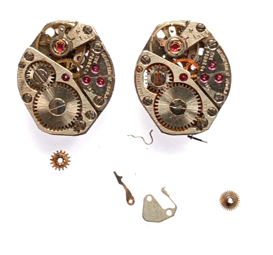 FHF FONT 609 Watch Parts Lot Watchmaker watch movement (one good balance)