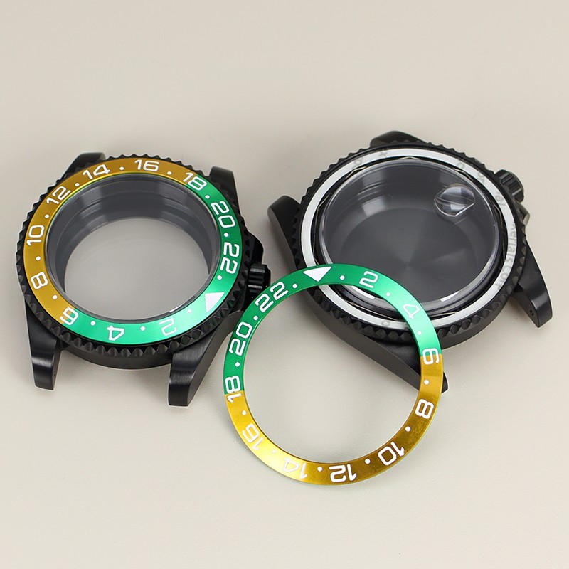 40mm Modify gmt master Mods Two-tone Watch Cases Diving 10ATM For NH34 35 36 38