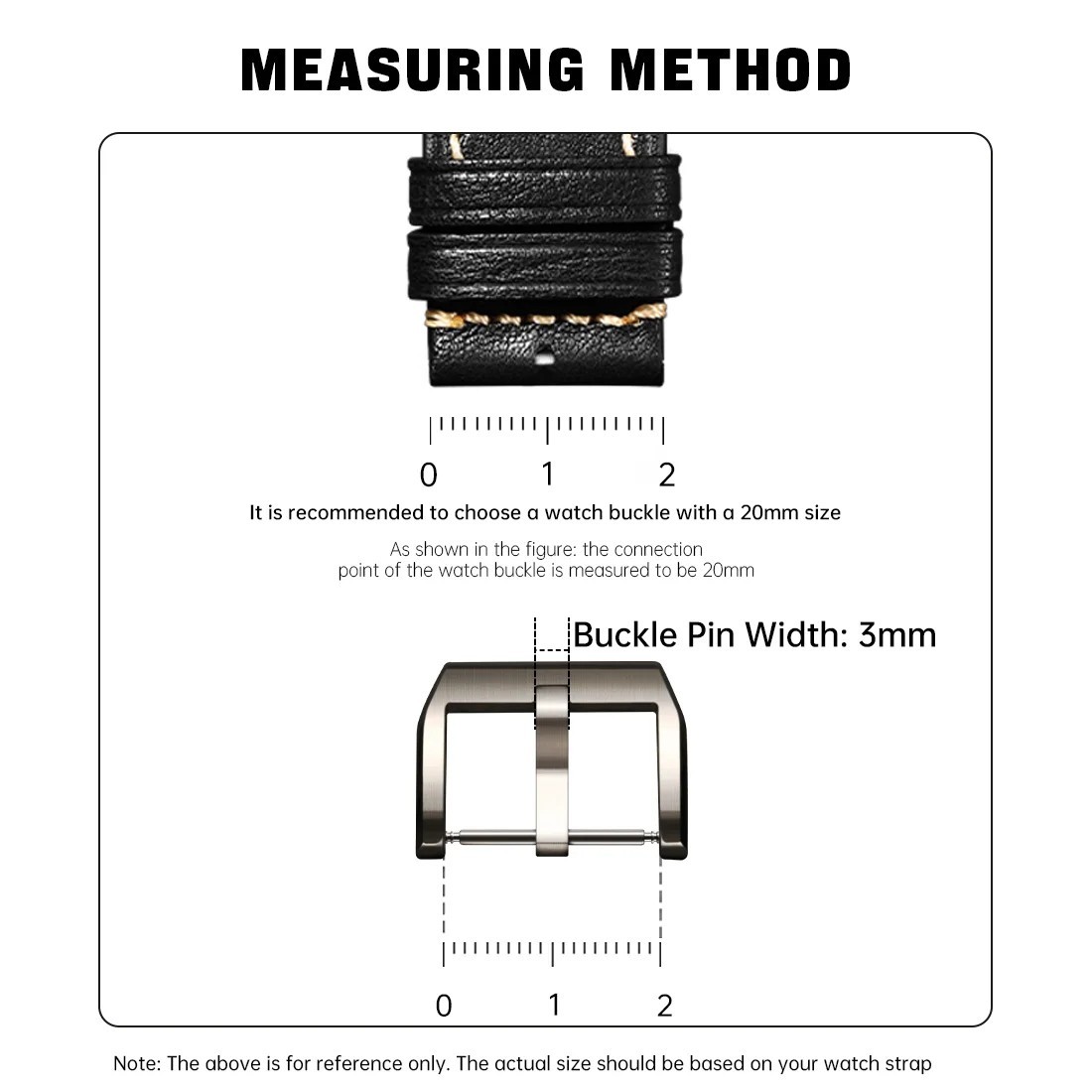 Stainless Steel Watch Buckle Rose Gold 316L Deployment Clasp 18mm 20mm 22mm