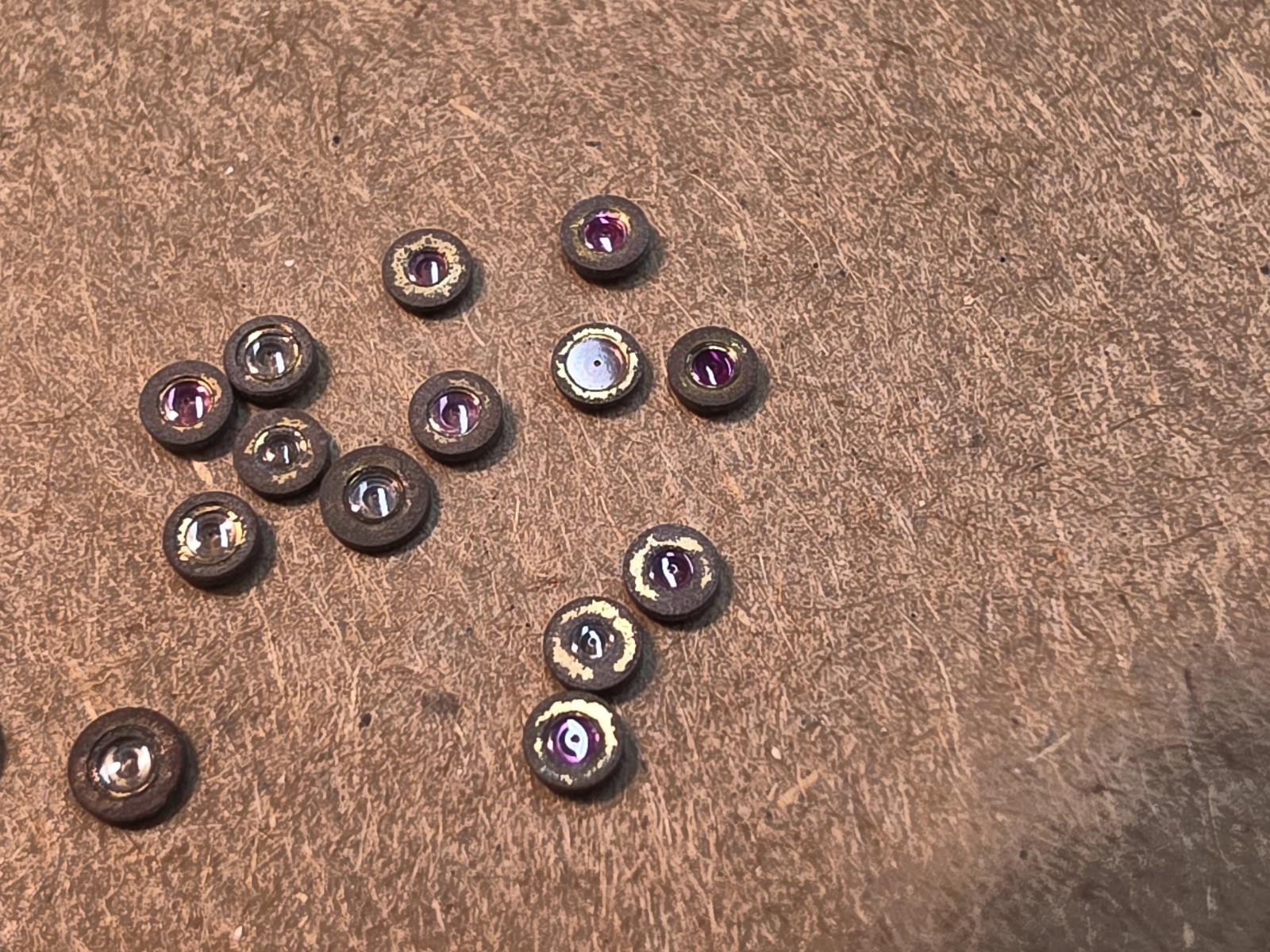 Lot Of Mixed Hamilton 18s & 16s Pocket Watch Balance Hole Jewels