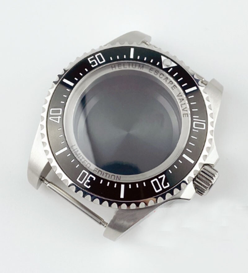 43mm PVD Black Watch Case Fit NH34 NH35 NH36 ETA2824 PT5000 Miyota8215 DG2813