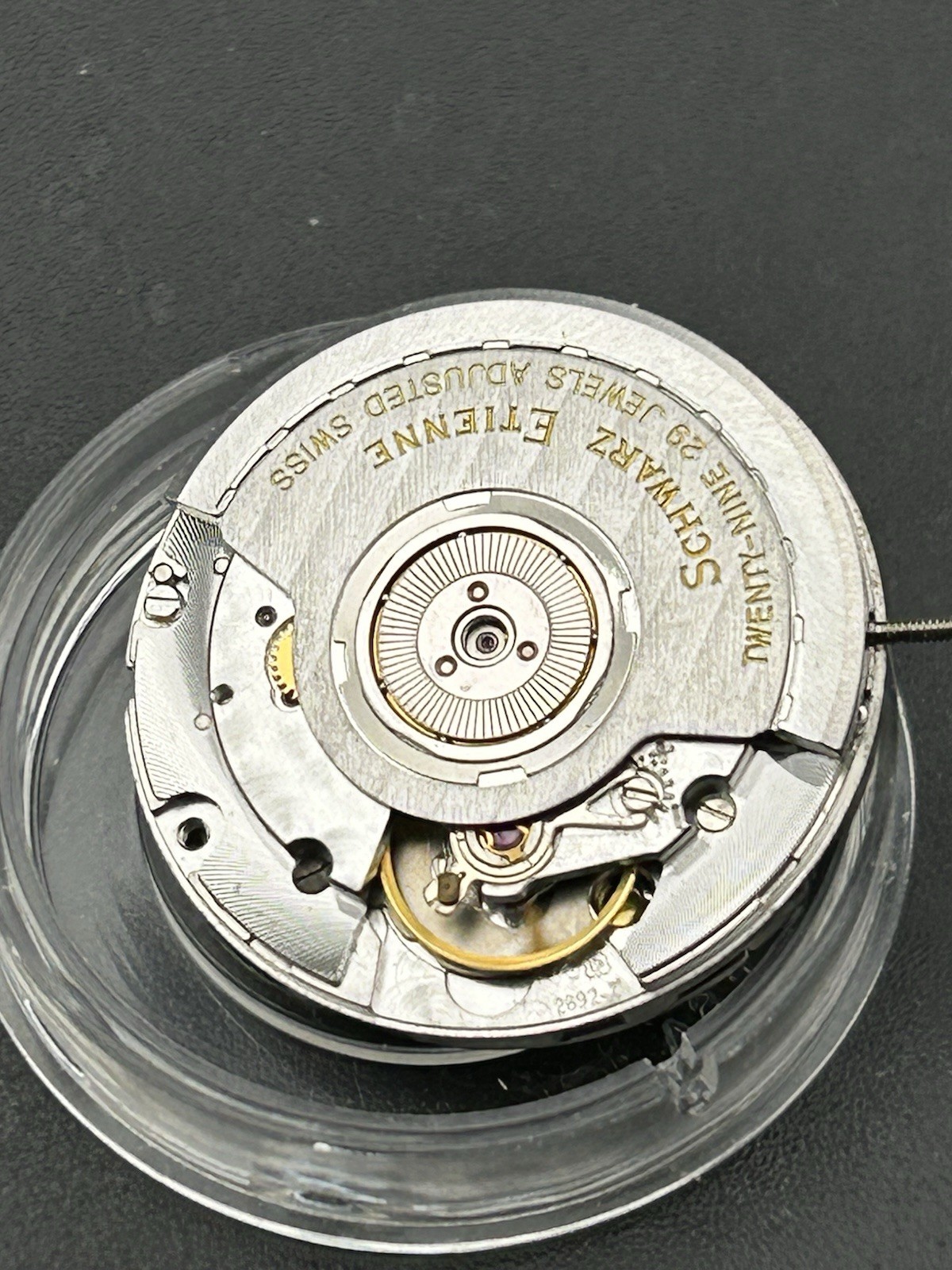 GENUINE ETA 2892-2 MOVEMENT 2 SMALL EYES 6 AND 12 Schwarz Etienne (BB10)