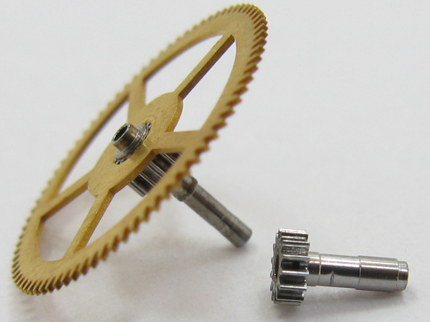 Poljot 3133 chronograph … watch movement part center wheel #200 + c. pinion