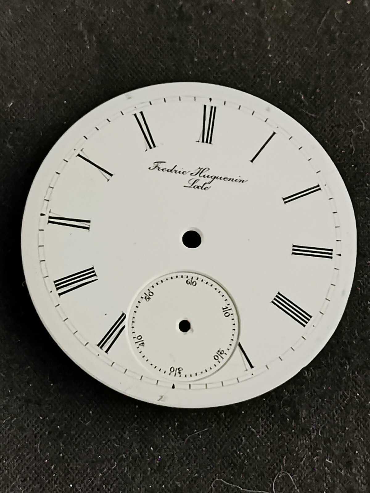 Enamel dial for Frederique Huguenin watch, 36mm