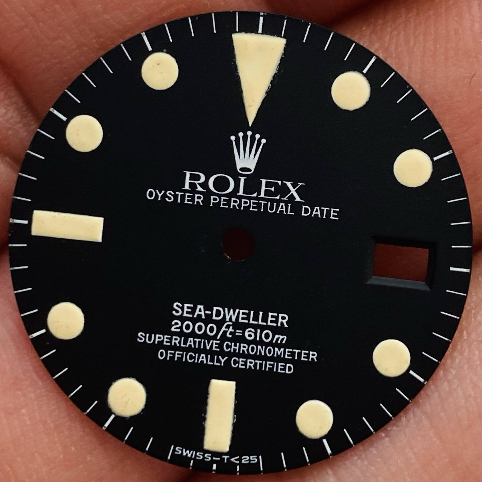 Rolex Service Tritium Dial For Sea-Dweller Model Ref 1665