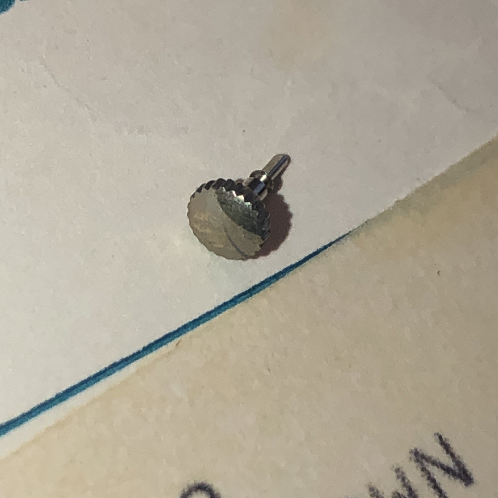 Genuine Timex Stem and Crown Assembly 082-060019 Silver tone