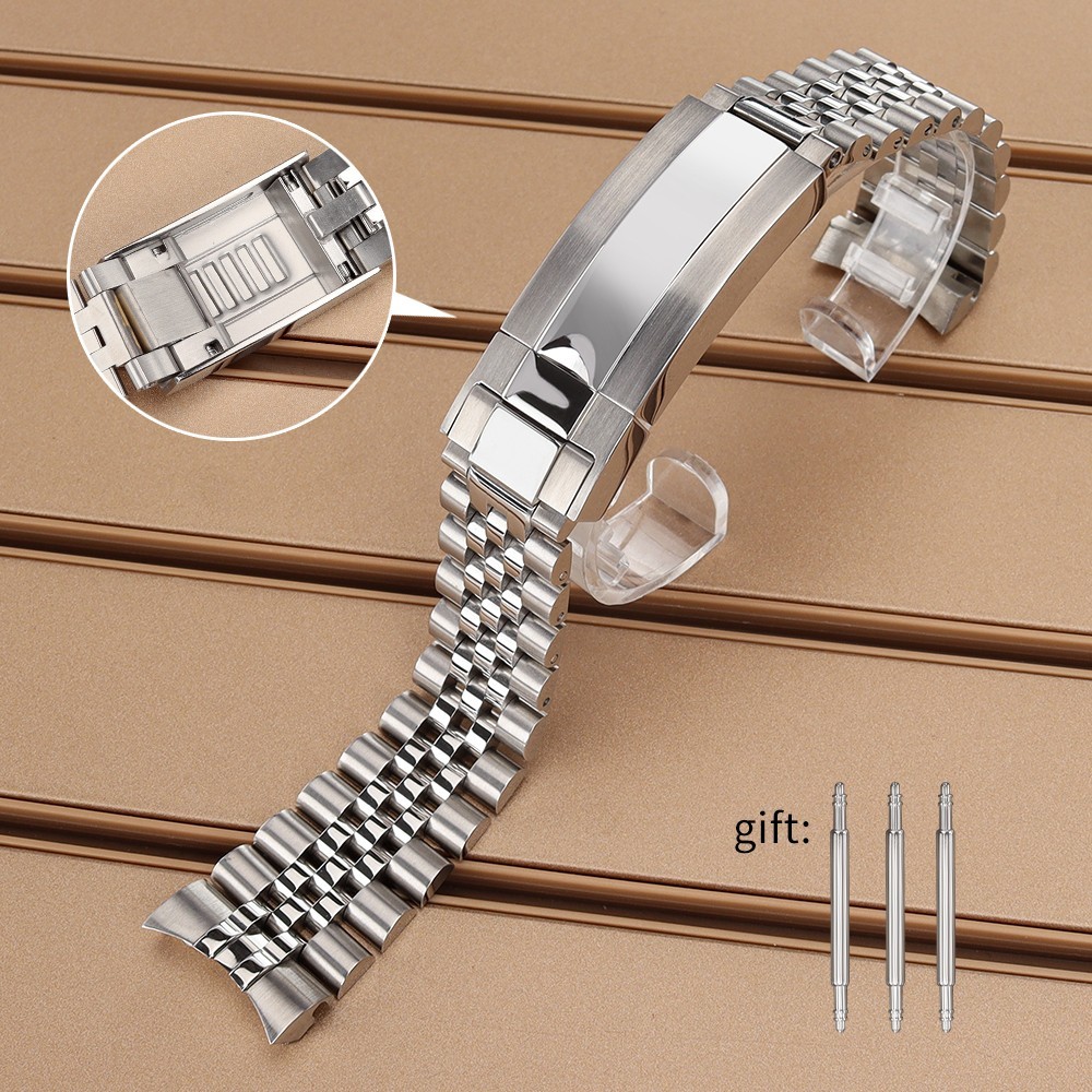 FEIYASHI 20mm STEEL Jubilee Bracelet Men’s Wrist Bracelet Mechanical Watch Parts
