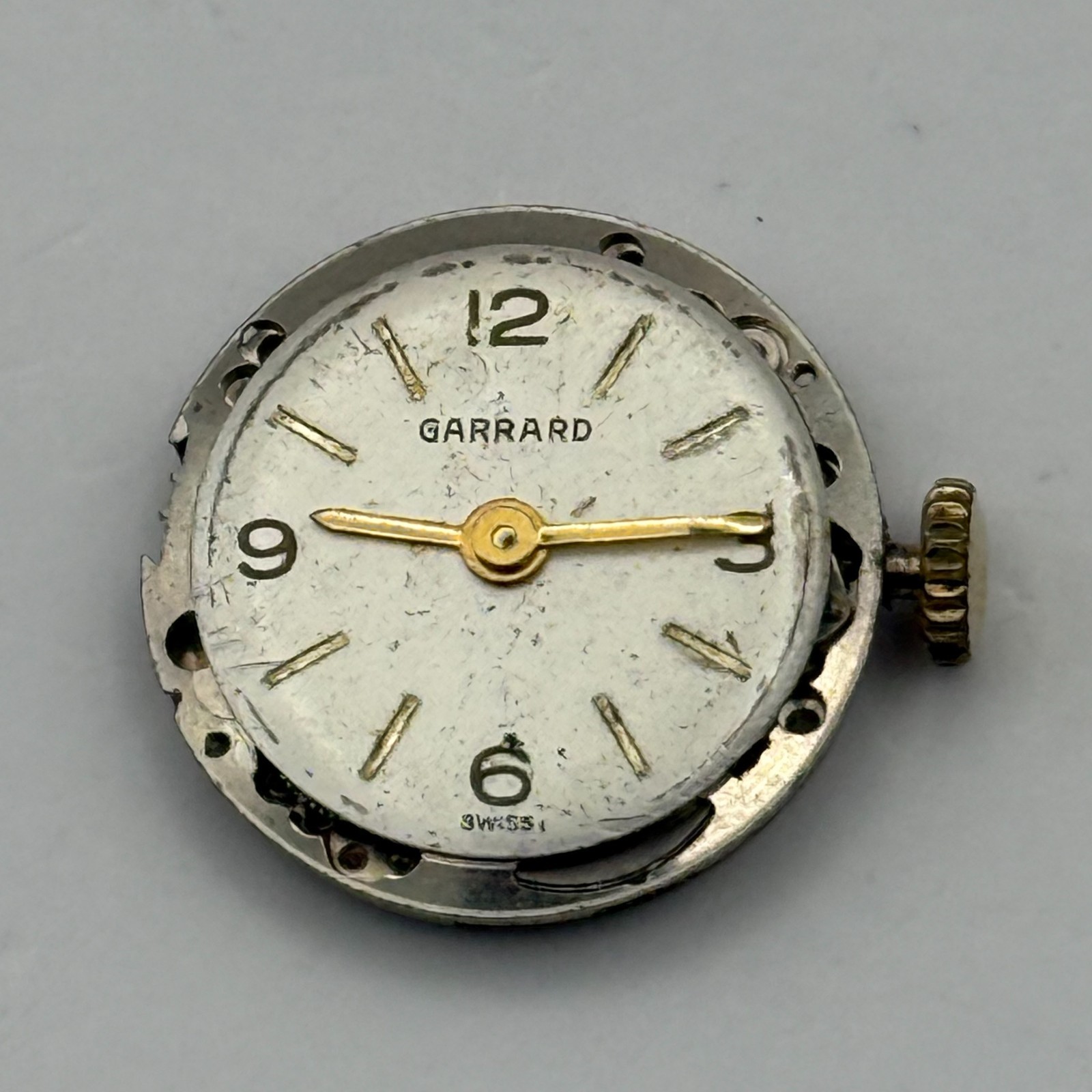 ETA 2510 Watch Movement Garrard 17 Jewels Ladies Manual Wind Vintage Parts 17.5m