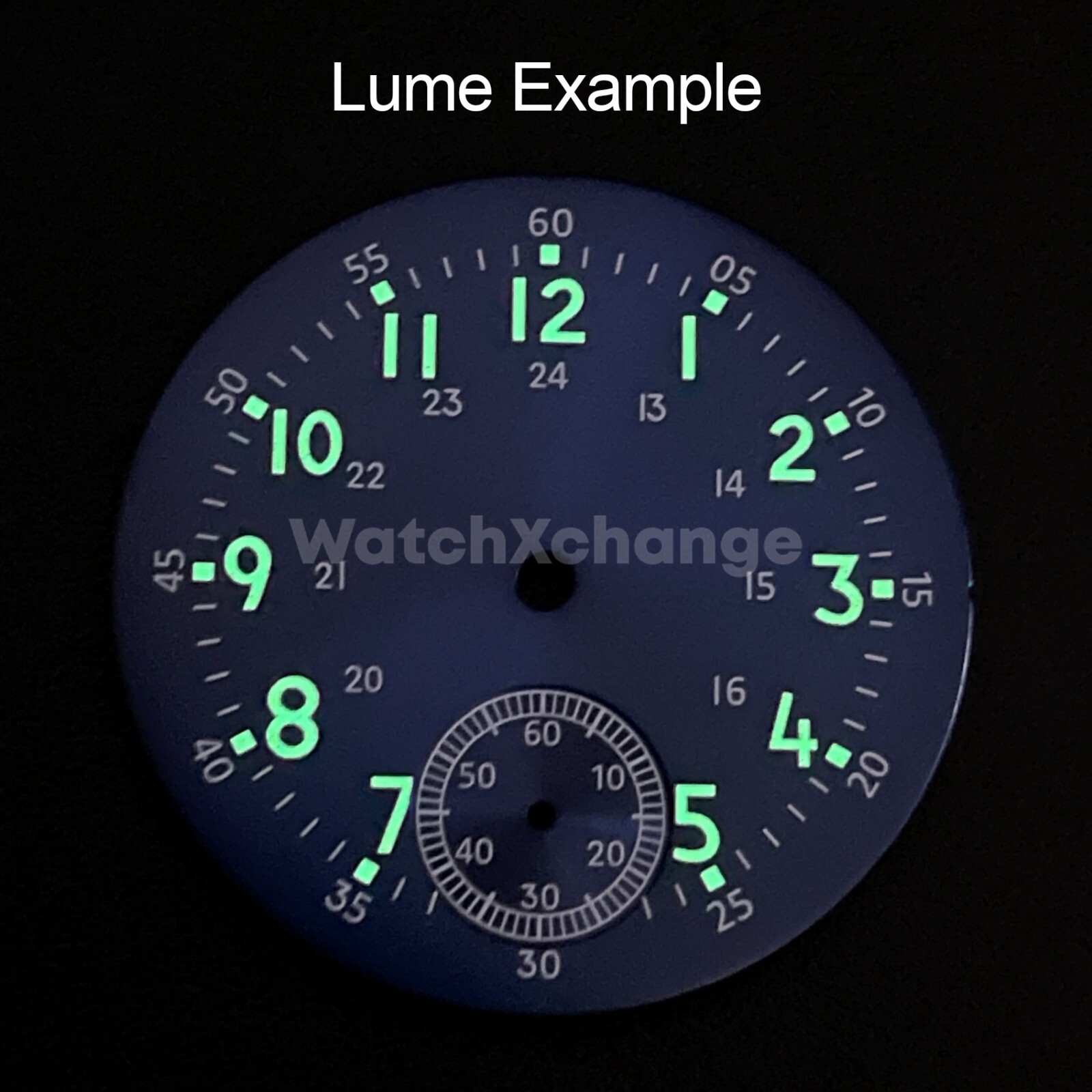 37mm Green Watch Dial Green Luminous DIY For ETA6498 ST3621 Movement Part
