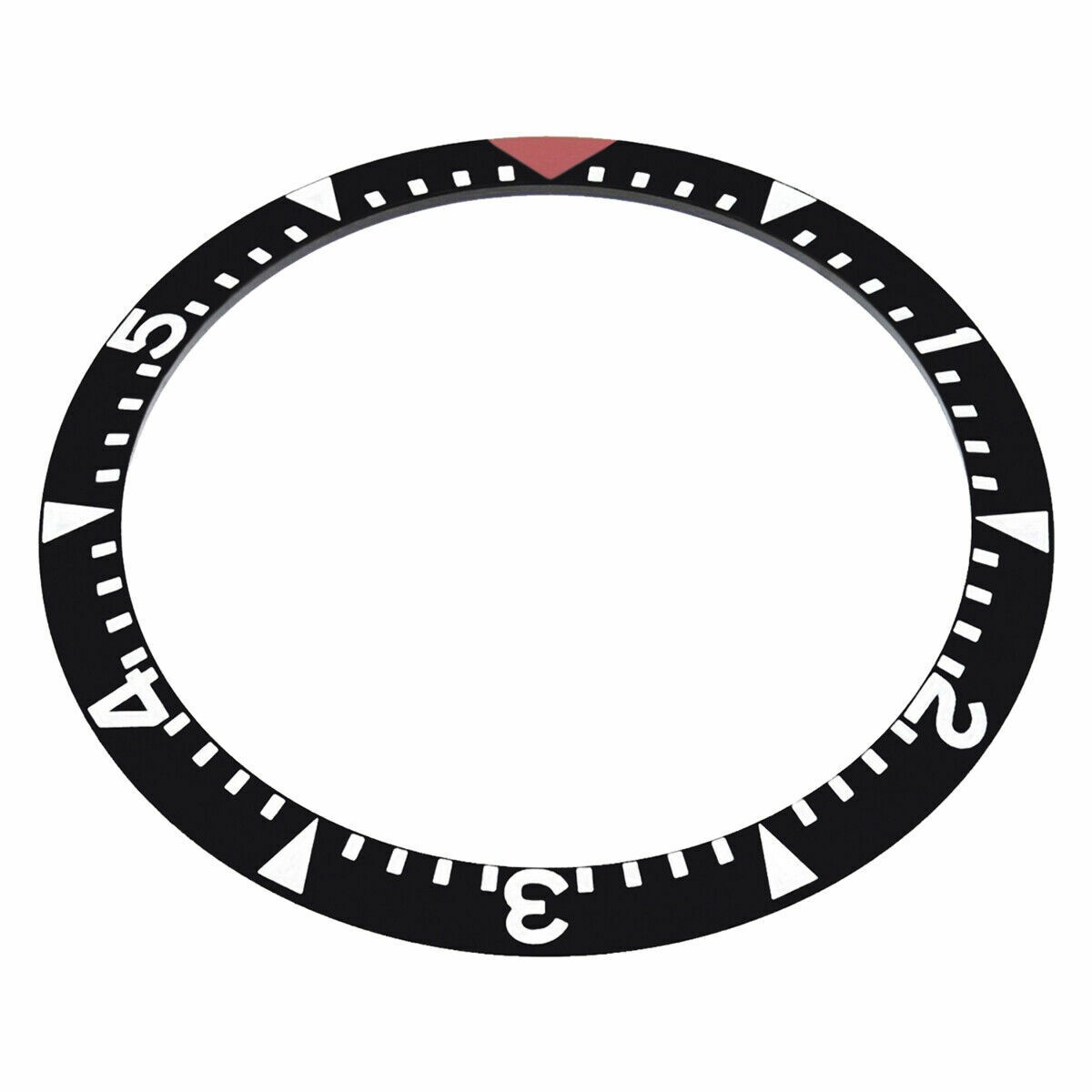 BEZEL INSERT FOR VINTAGE ROLEX SUBMARINER MILGAUSS 6541 WATCH RED TRIANGLE