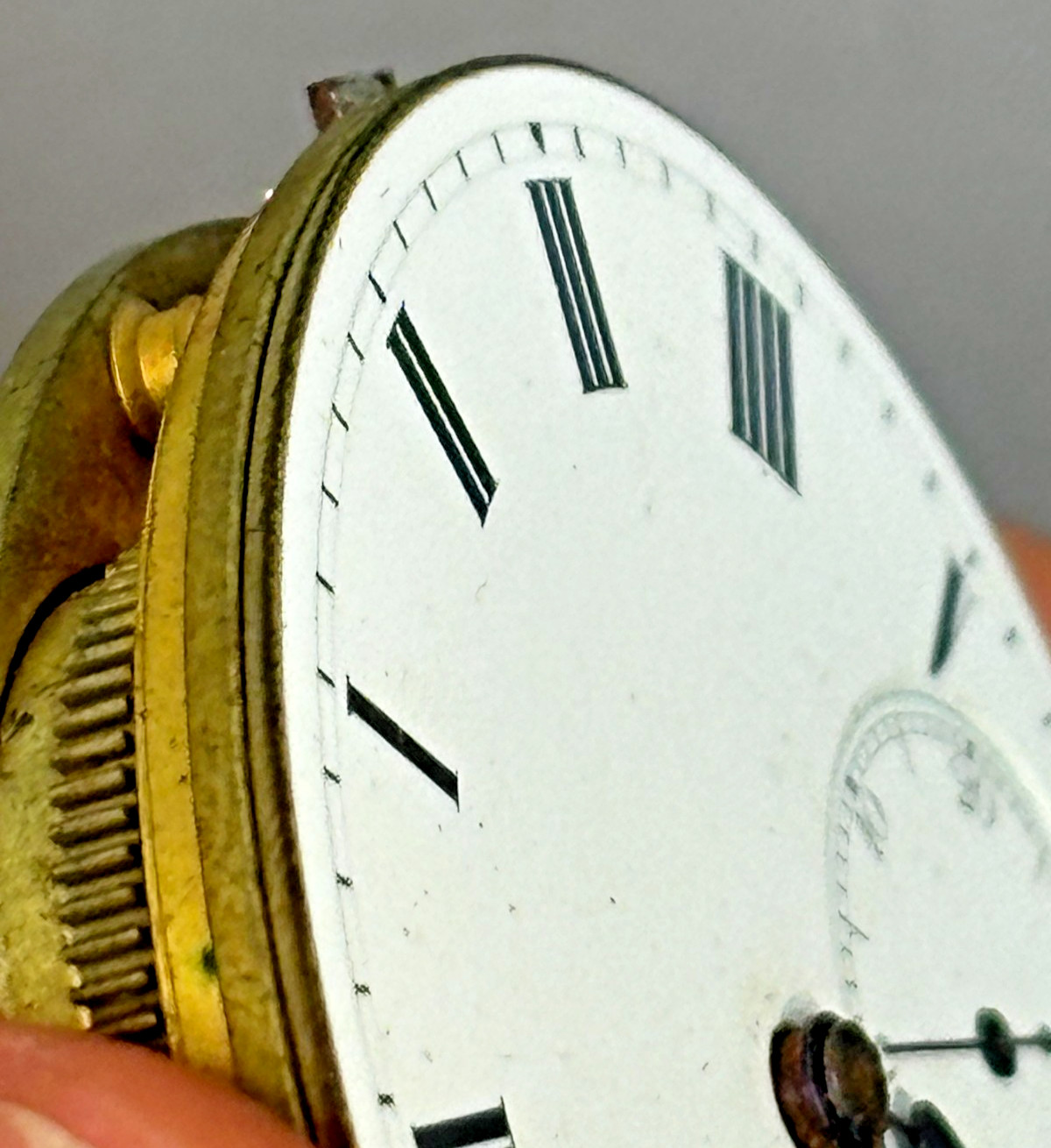Antique English Lever Pocket Watch Movement Wright & Craighead for Restoration