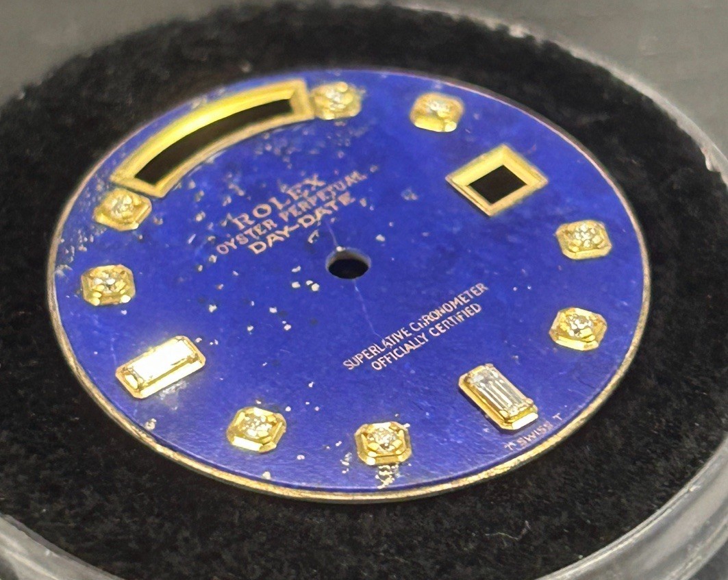 Rolex Quickset President Custom Lapis Baguette Diamond Dial For 18038-118238