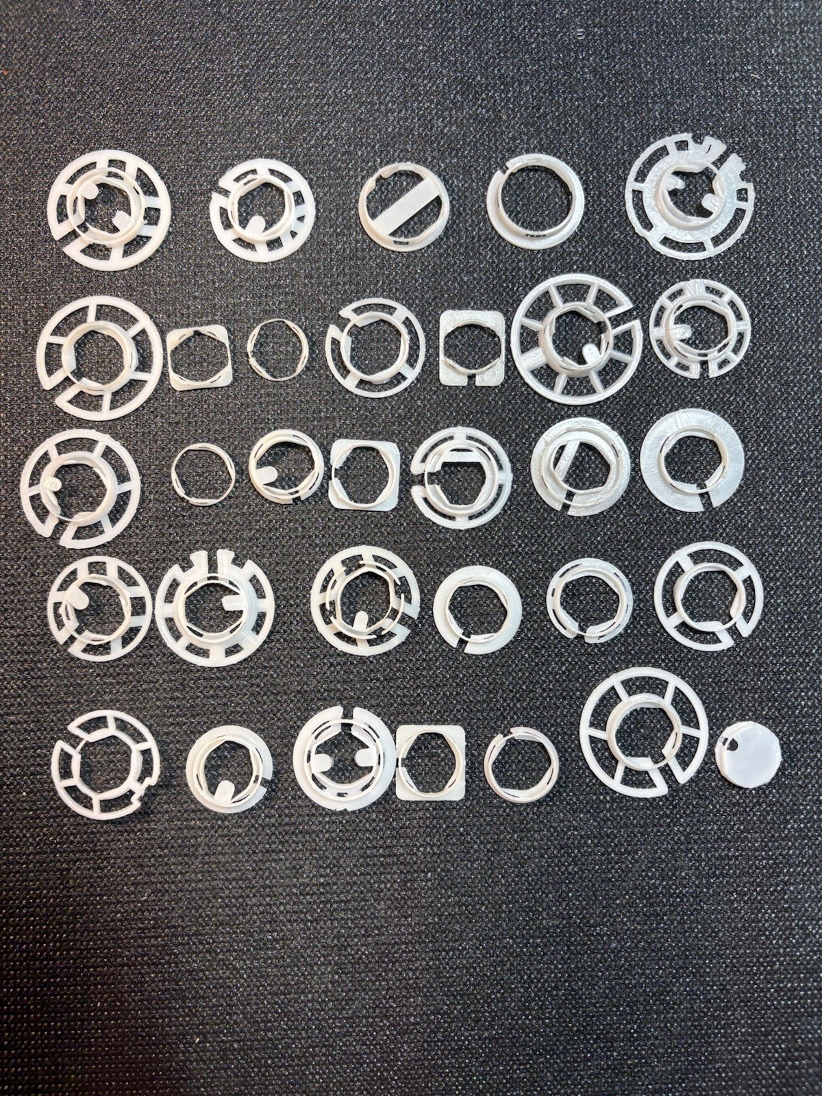 Plastic Watch Movement Holders Watchmakers Parts Lot (32) Variety,DIY,Crafts