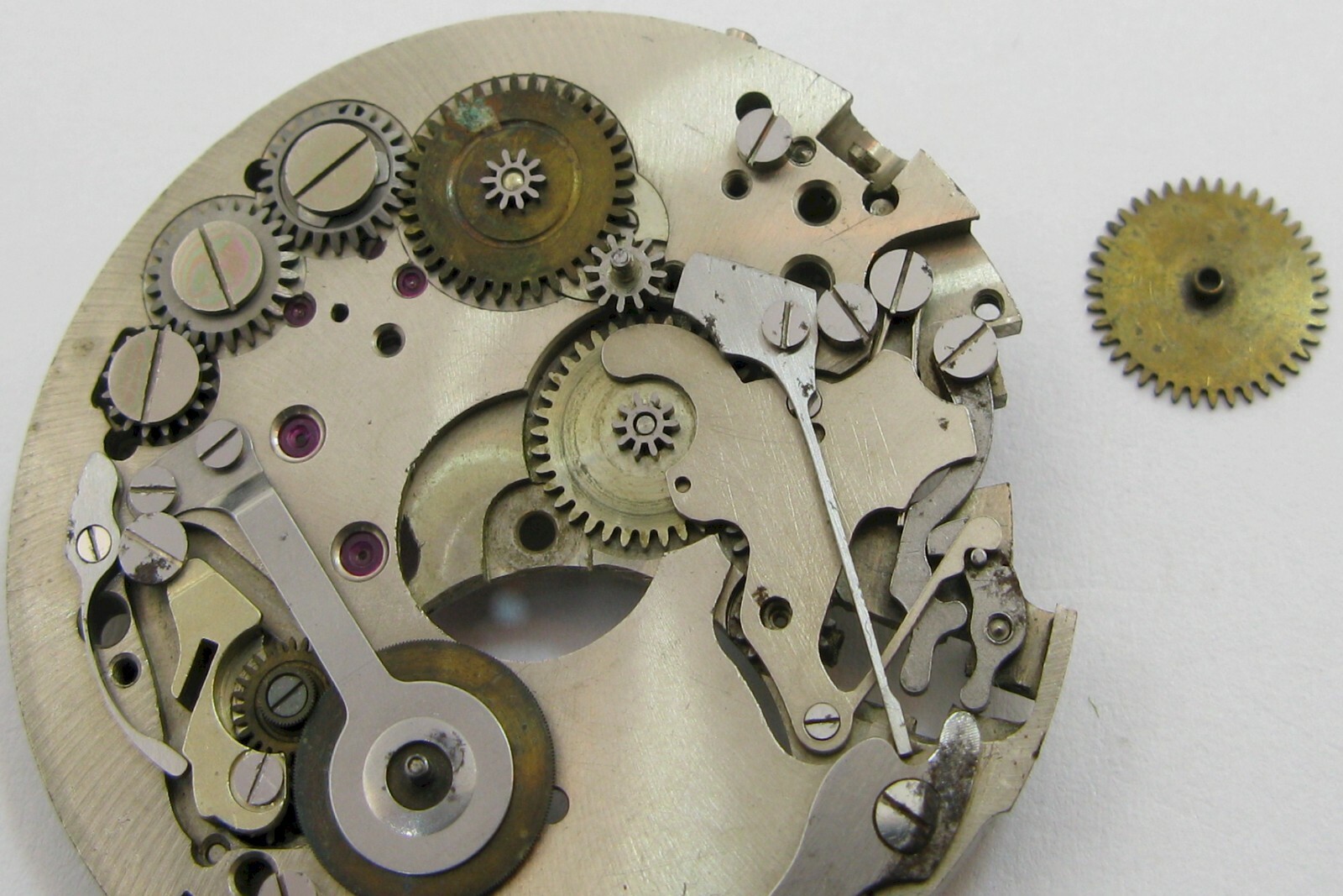 Universal Geneve Aero Compax watch movement for parts …
