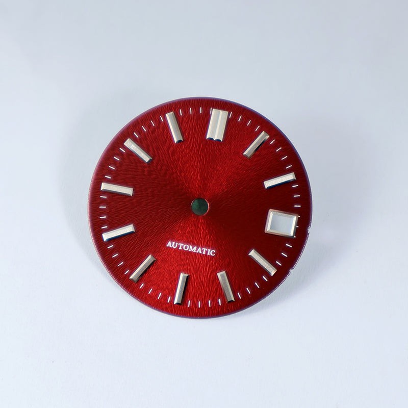 28.5mm Invisible Texture Sunburst Blue Lume NH35 Movement Multiple Colors