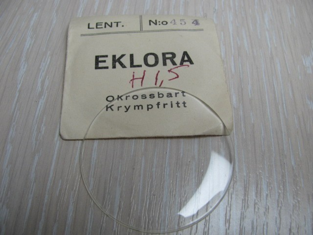 Plexiglass watch glass pocet 454 H-1.5mm part