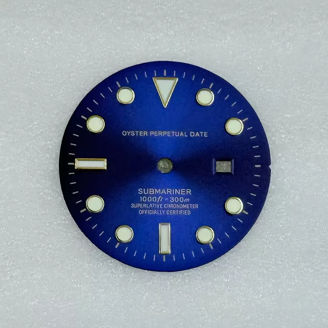 24.5mm SUB Women’s Watch Dial Green Luminous for NH05 Movement Watch Parts