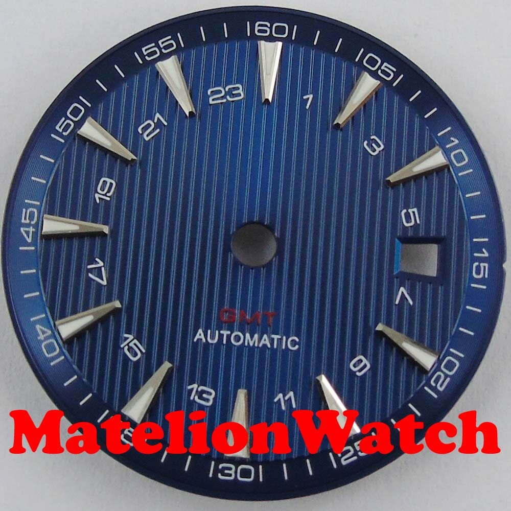 31mm GMT Sterile Watch Dial Fit Mingzhu 3804 Miyota 8215 821A DG2813 Movement
