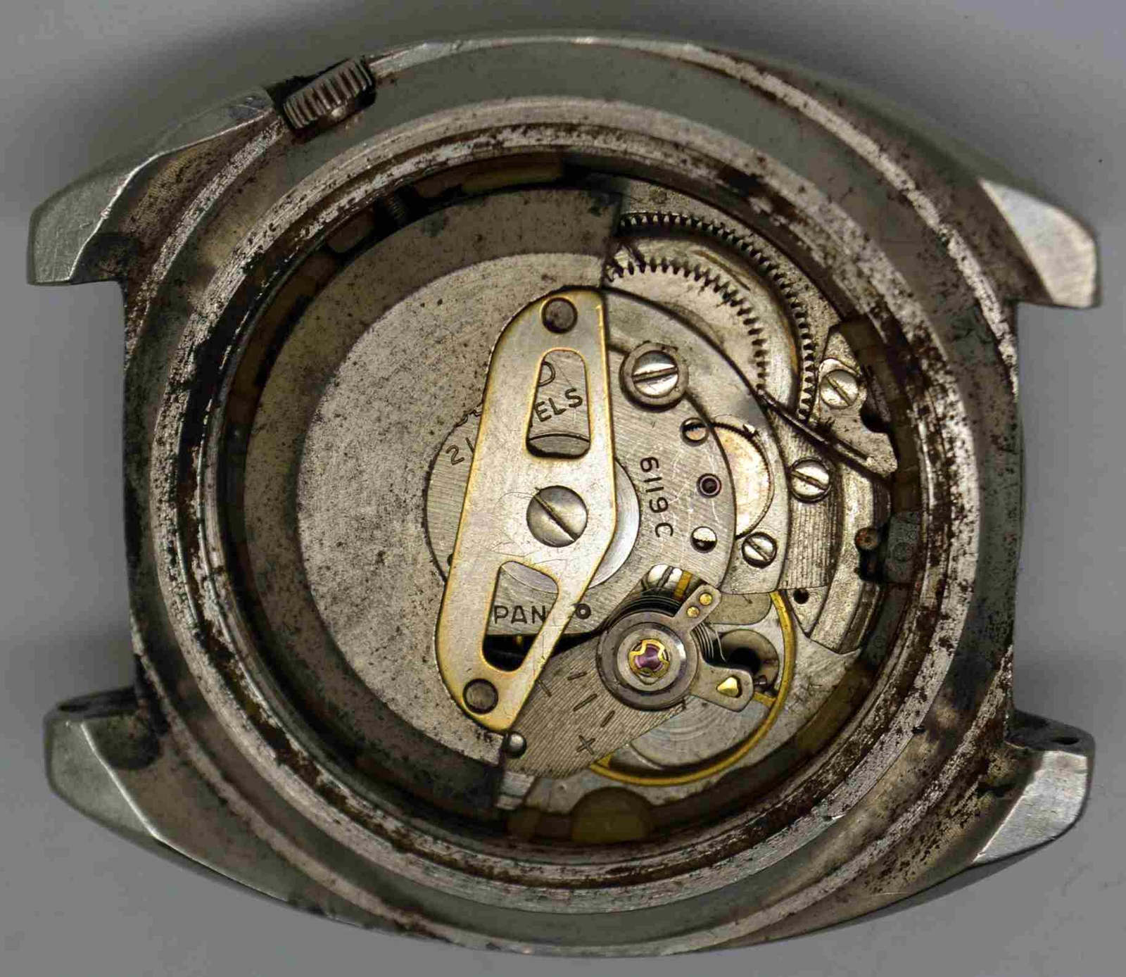 VTG SEIKO Steel Wristwatch. Cal: 6119C. For Service