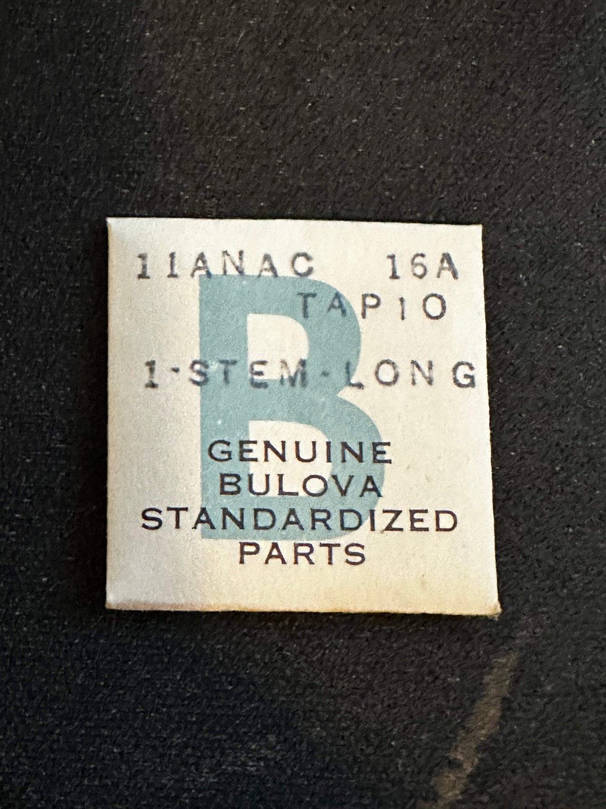Bulova Factory UNCUT stem for caliber 11ANAC – new in envelope