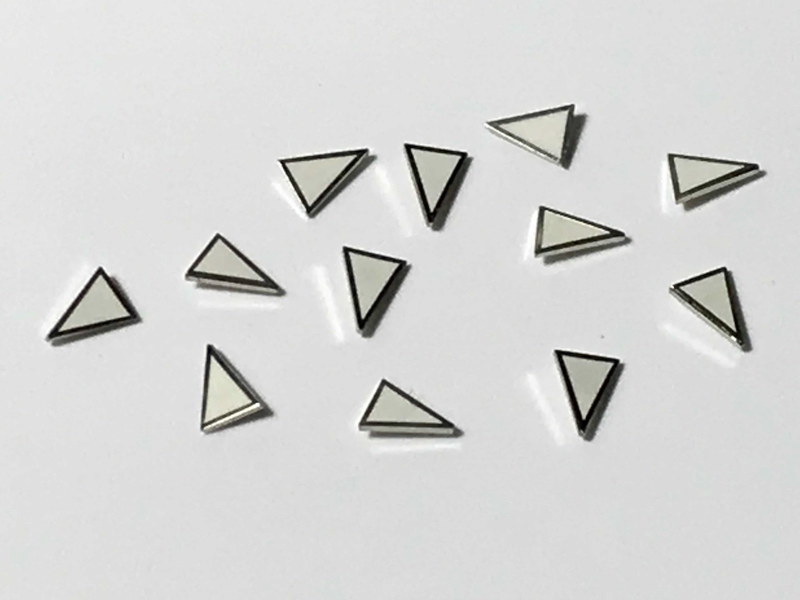 Watch Dial Hour Markers Silver & Green LUME Triangle Numeral Dot Index parts rep