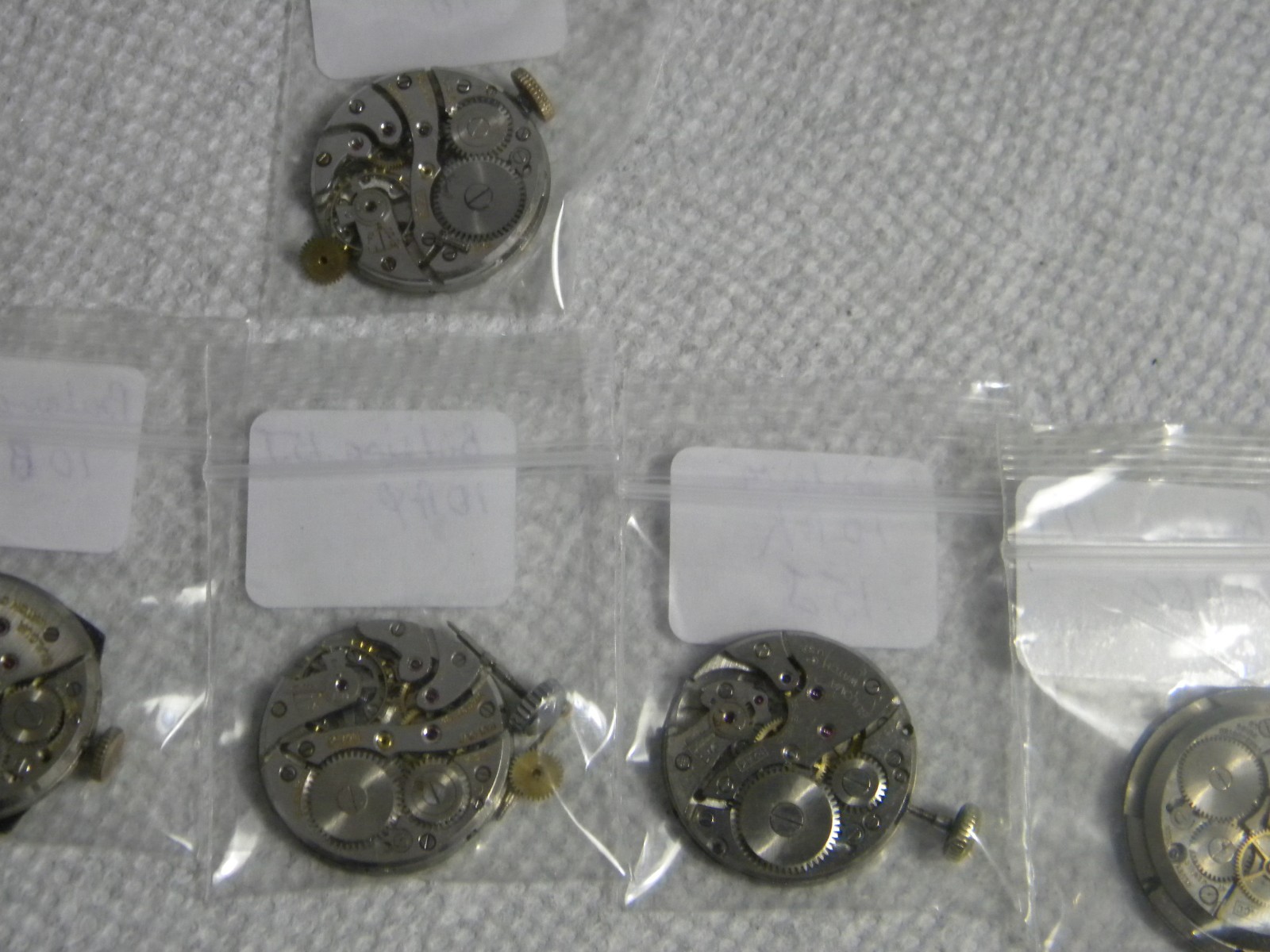 Lot Bulova Movements 10BT 10AX 10AK 11ACC 8BA 8AC 8AE 8AH & Partials for Parts