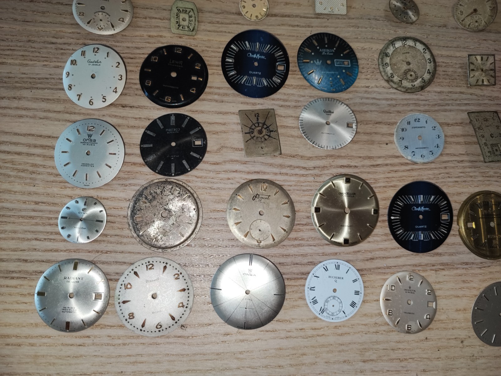Mix Watch Dial lot random conditions and sizes
