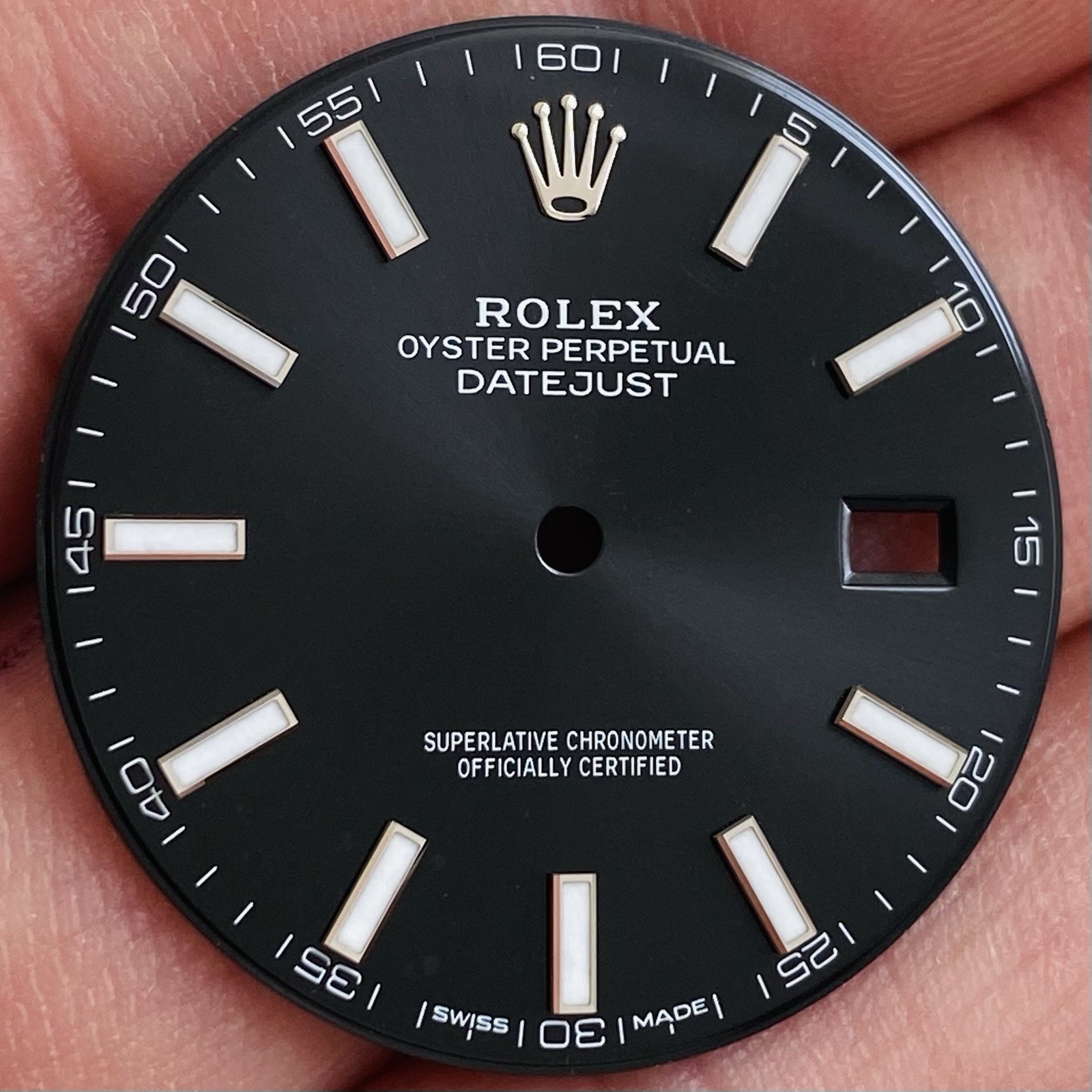 Rolex Black Dial For Datejust 41mm Model Ref 126300 & 126334