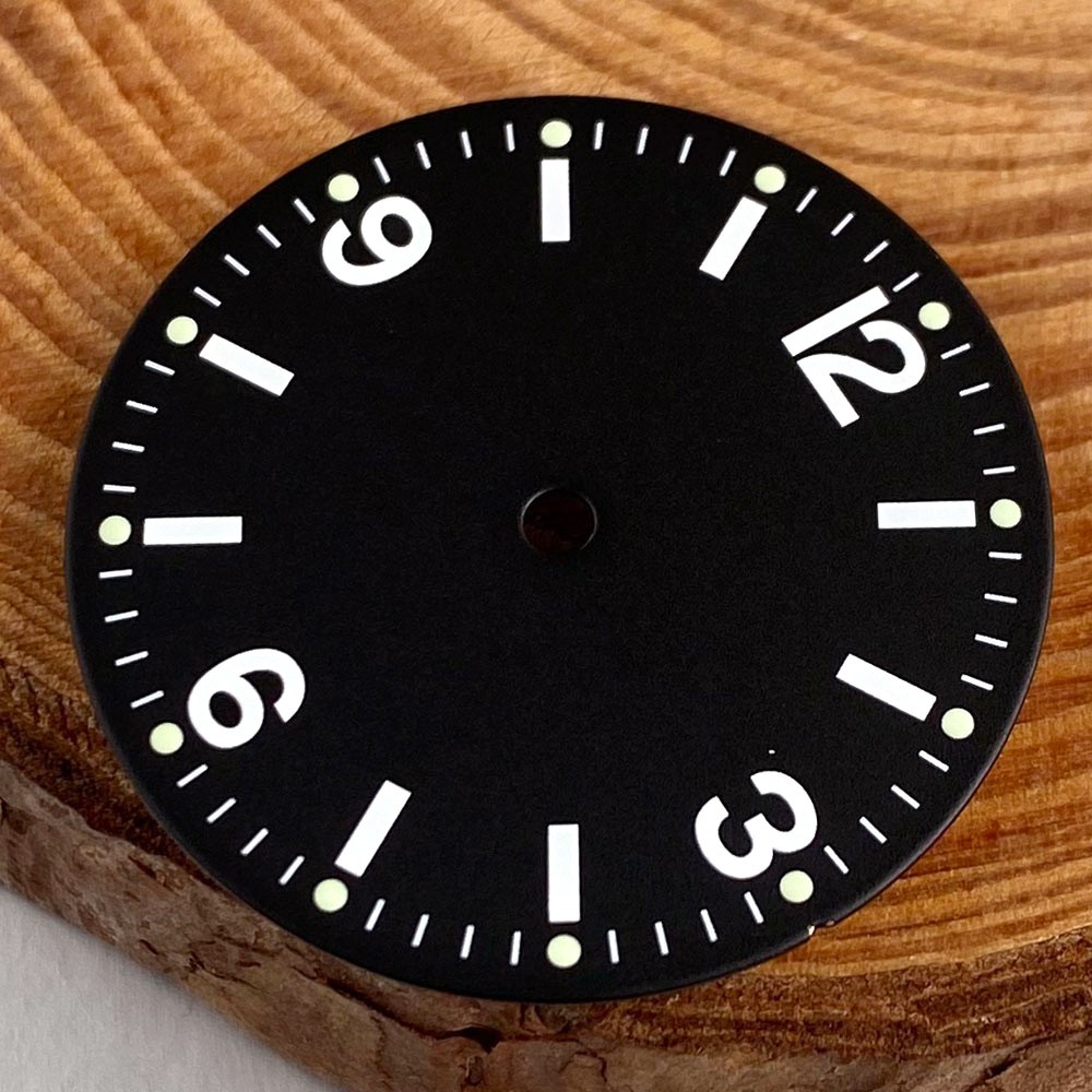 29mm Black/Beige Watch dial Face For NH35 ETA 2824 PT5000 Miyota 8215 Luminous