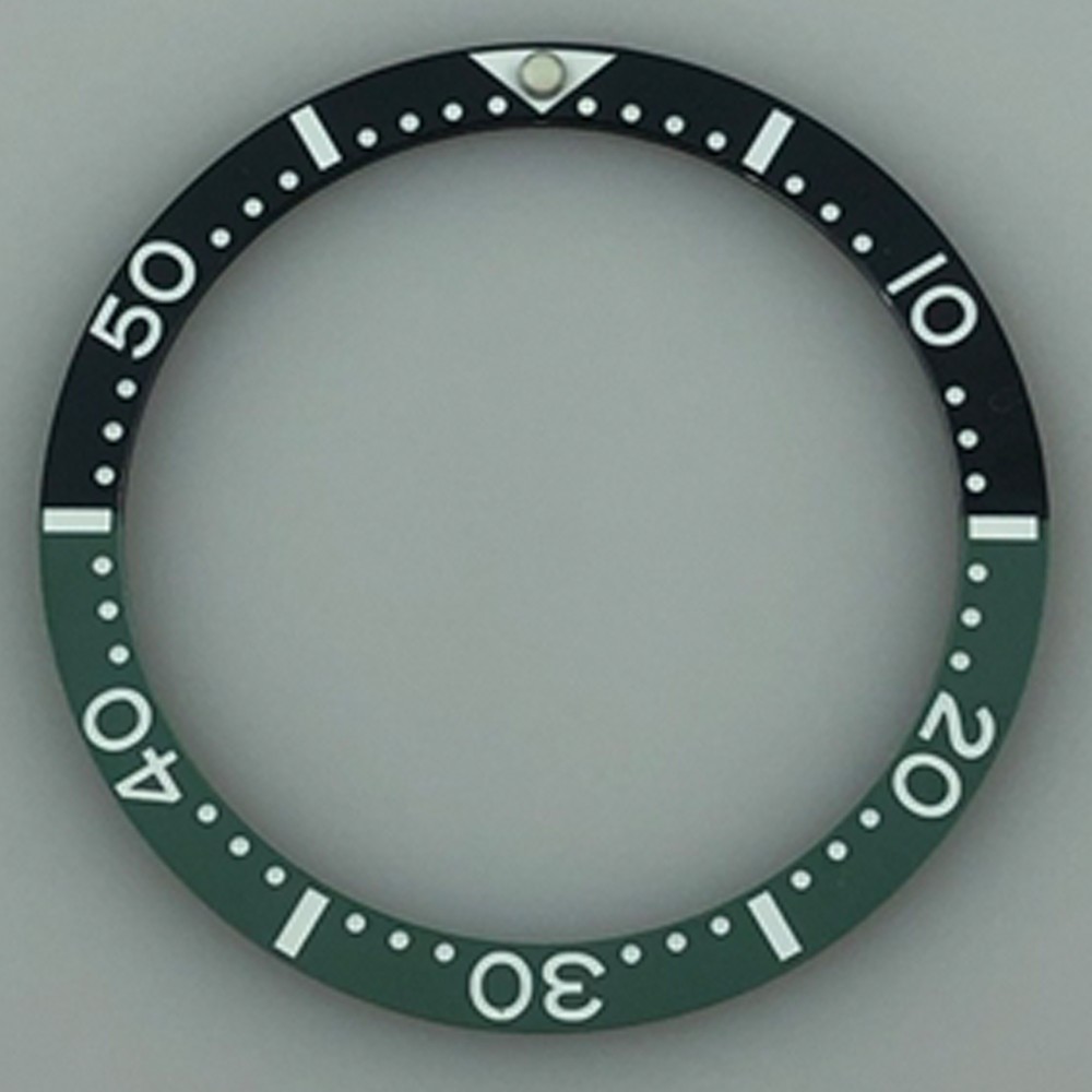 38mm*31.5mm Ceramic/Stainless Steel Bezel Green Gray Black Blue Watch Parts