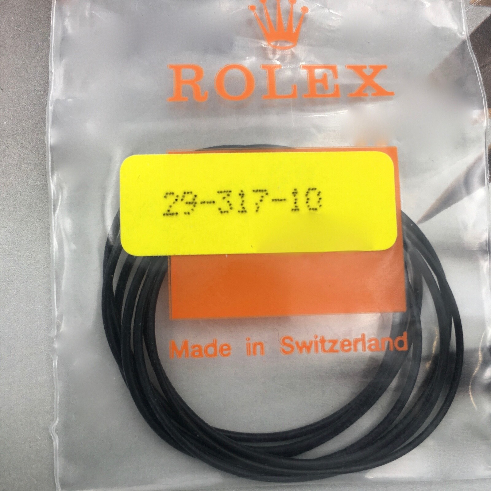 Genuine Rolex Case Back Gasket 29-317-10. Price Per One Gasket.