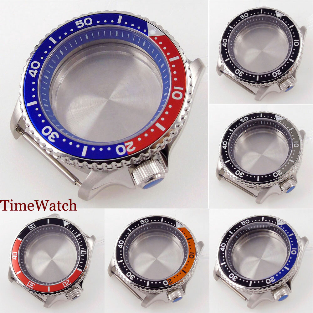 Fit NH35A NH36A 41mm Diver Mens Watch Case Alloy Bezel Insert 200M Waterproof