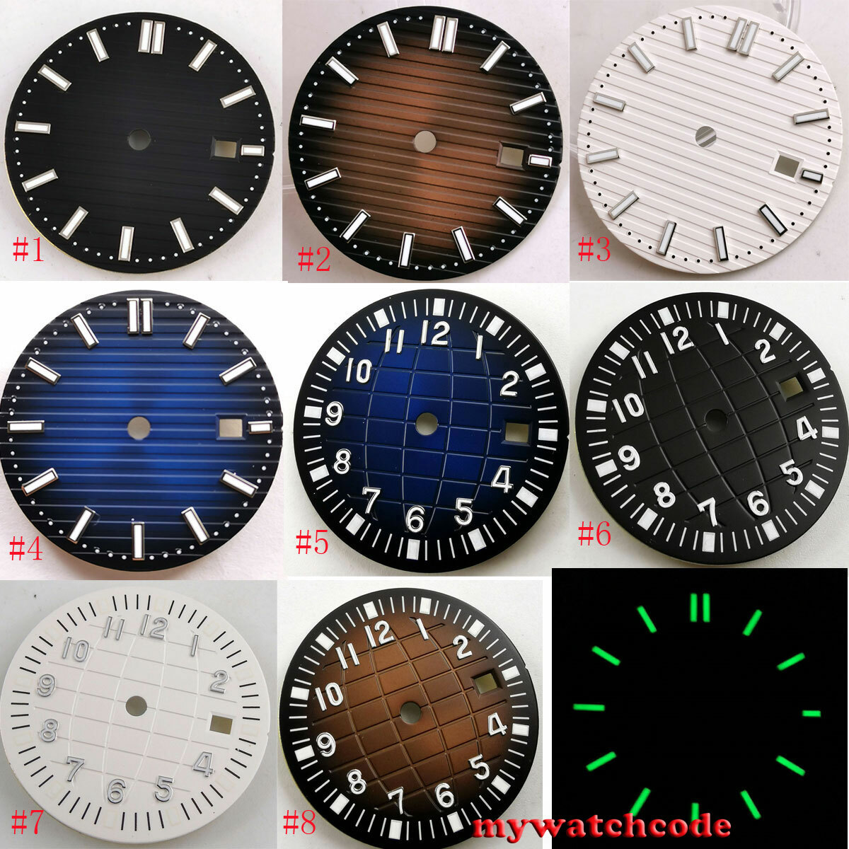 31.5mm sterile black coffee blue dial fit ETA 2824 2836 mingzhu 2813 mens watch