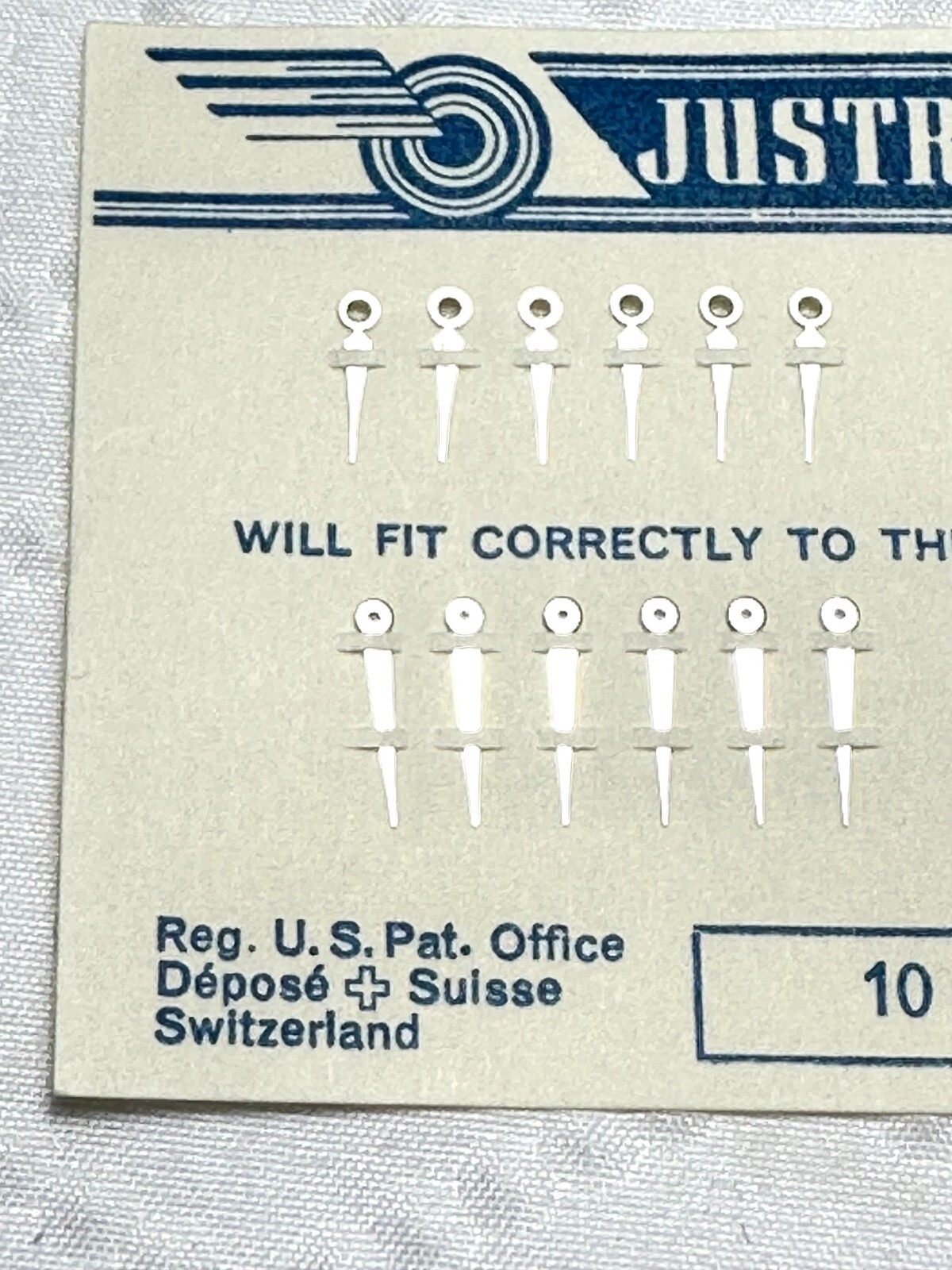 Justrite Broachless 10AK Silver Lozenge Hands 11” opening LOT AS SHOWN 20-44