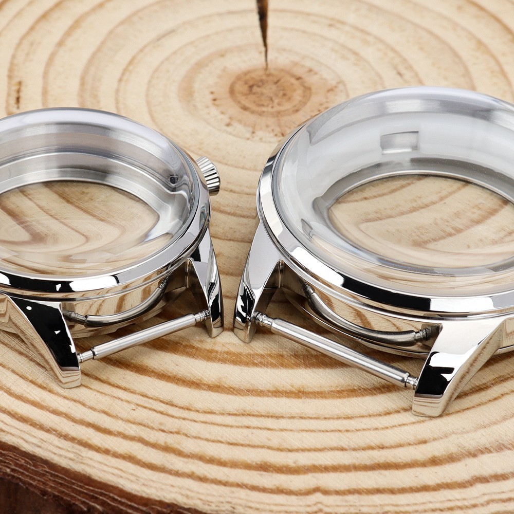 Steel Silver Watch Cases 40.6mm/33mm Modify Seiko Mods For Seiko NH35 34 NH36 38